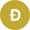 Dogecoin symbol.