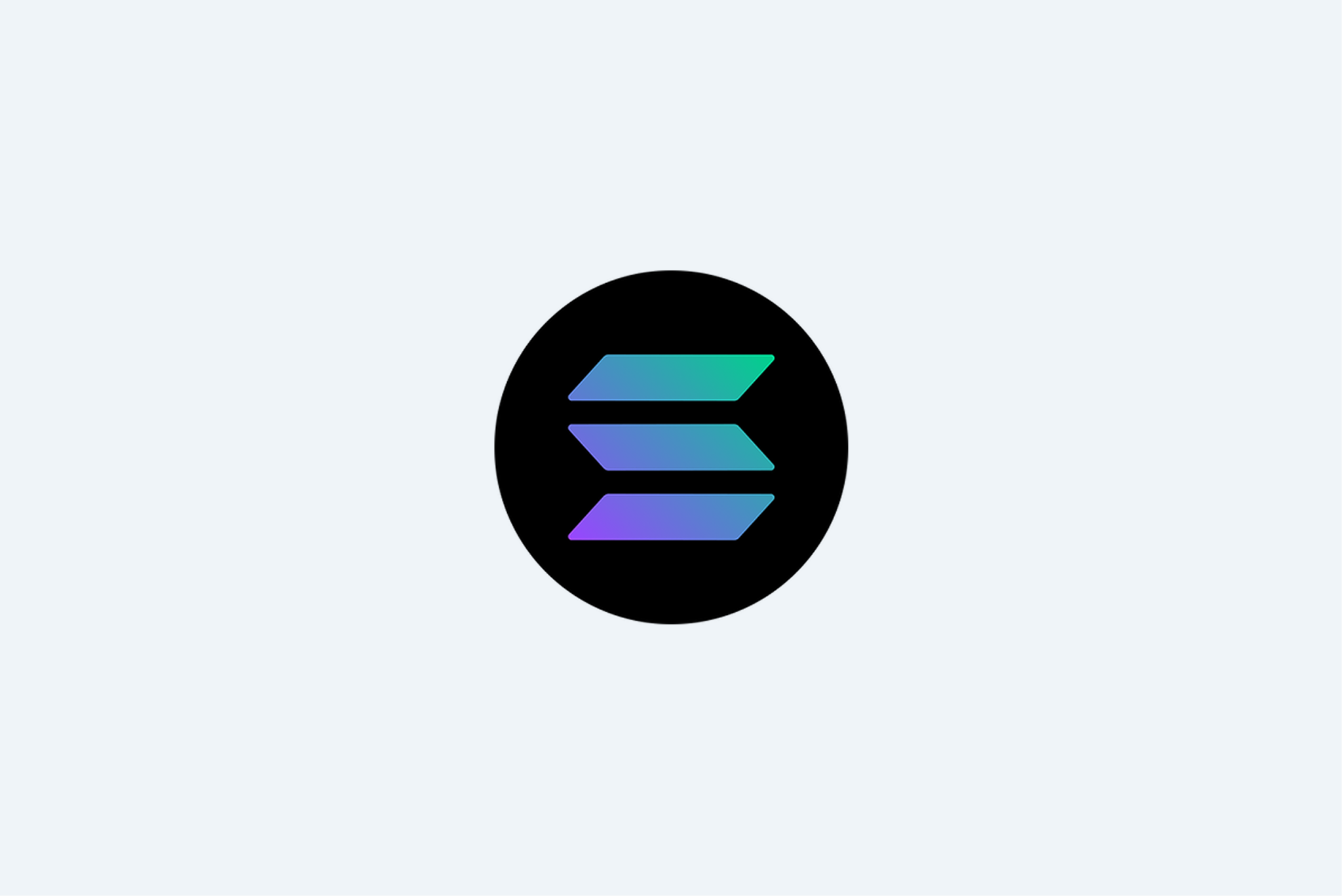 Solana logo.